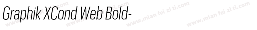 Graphik XCond Web Bold字体转换